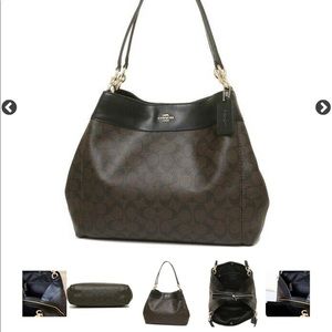 Coach bag large Lexi shoulder canvas *authentic*